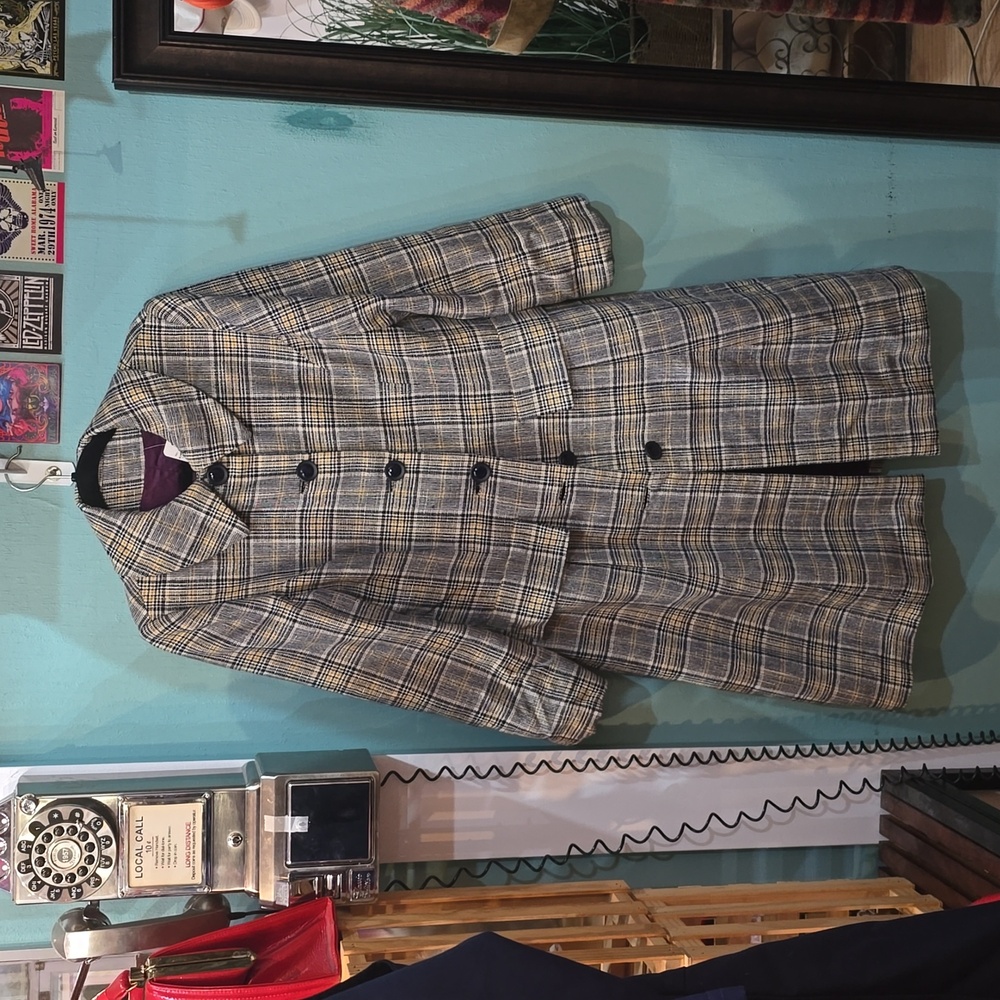 Vintage Plaid overcoat